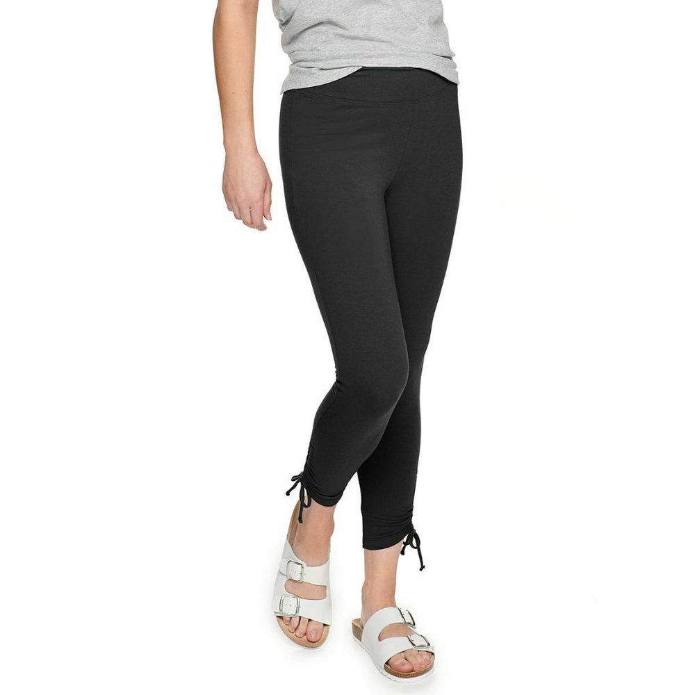 Petite Sonoma Goods For Life Mid-Rise Cinched Bottom Leggings